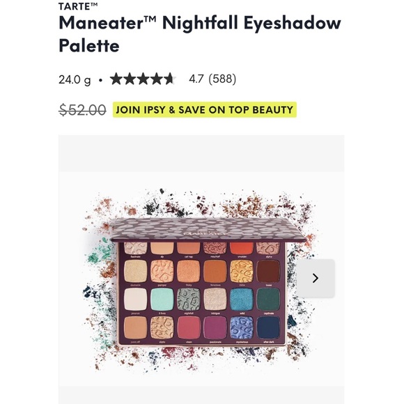 TARTE Maneater Nightfall Eyeshadow Palette - Picture 3 of 3